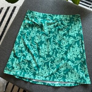 Floral Green Skirt with Velcro closure